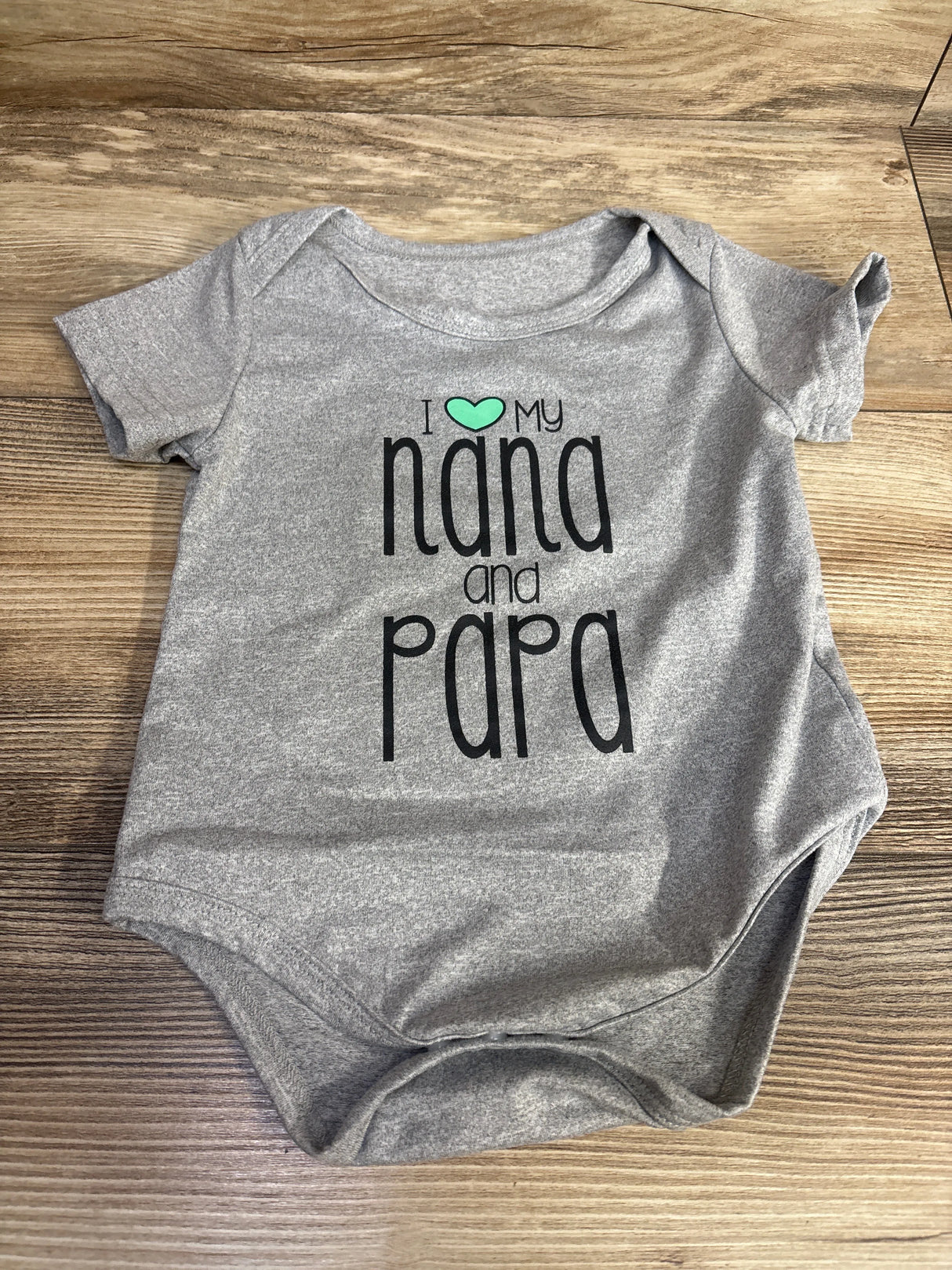 I Love My Nana & Papa Bodysuit Grey sz 6-9m