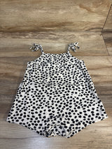 Old Navy Spotted Shortie Romper White sz 18-24m