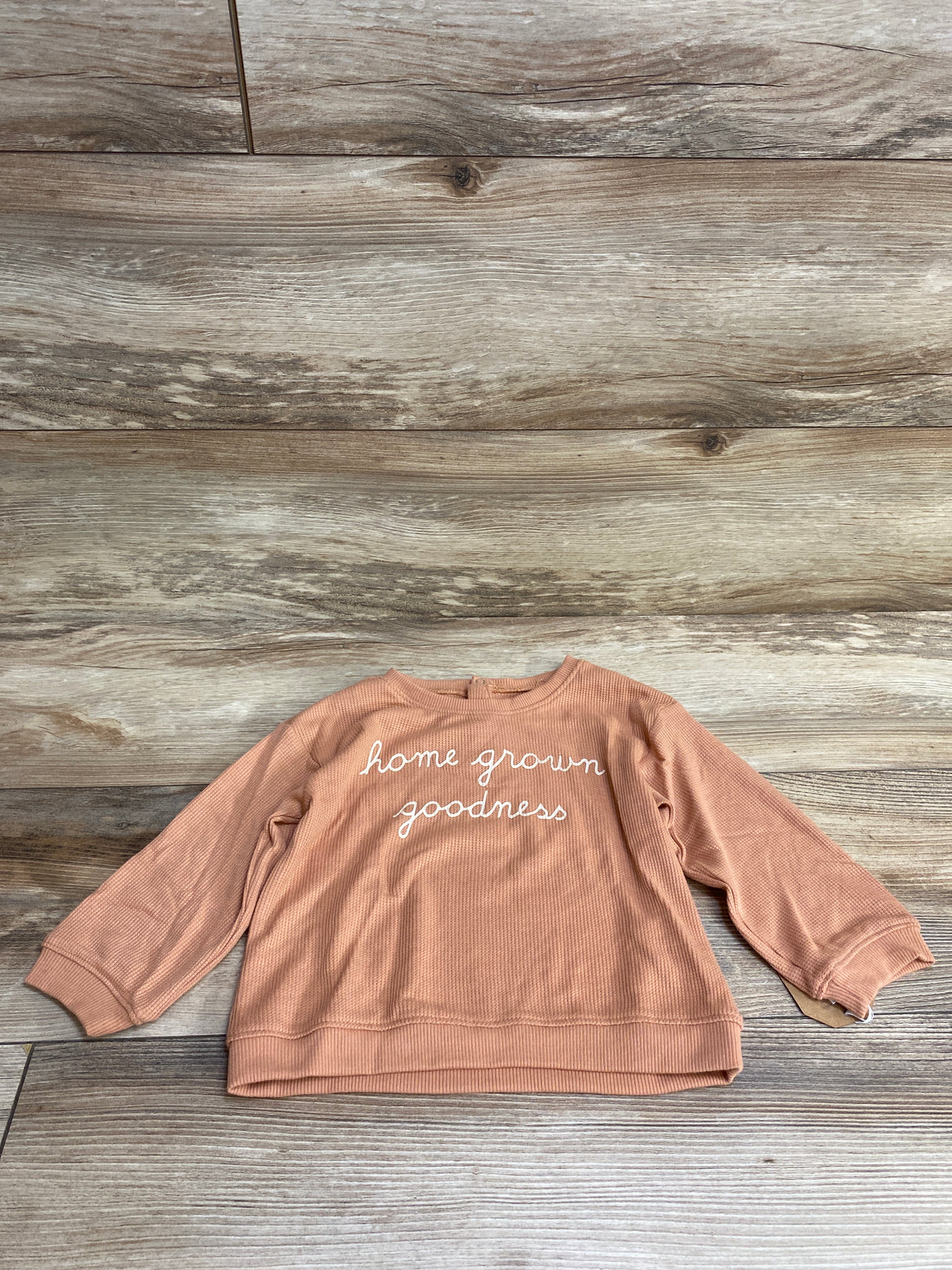 NEW Grayson Mini Waffle Knit Long Sleeve Shirt Brown sz 18m
