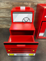 5 Piece Fire Engine Toy Box & Play Center