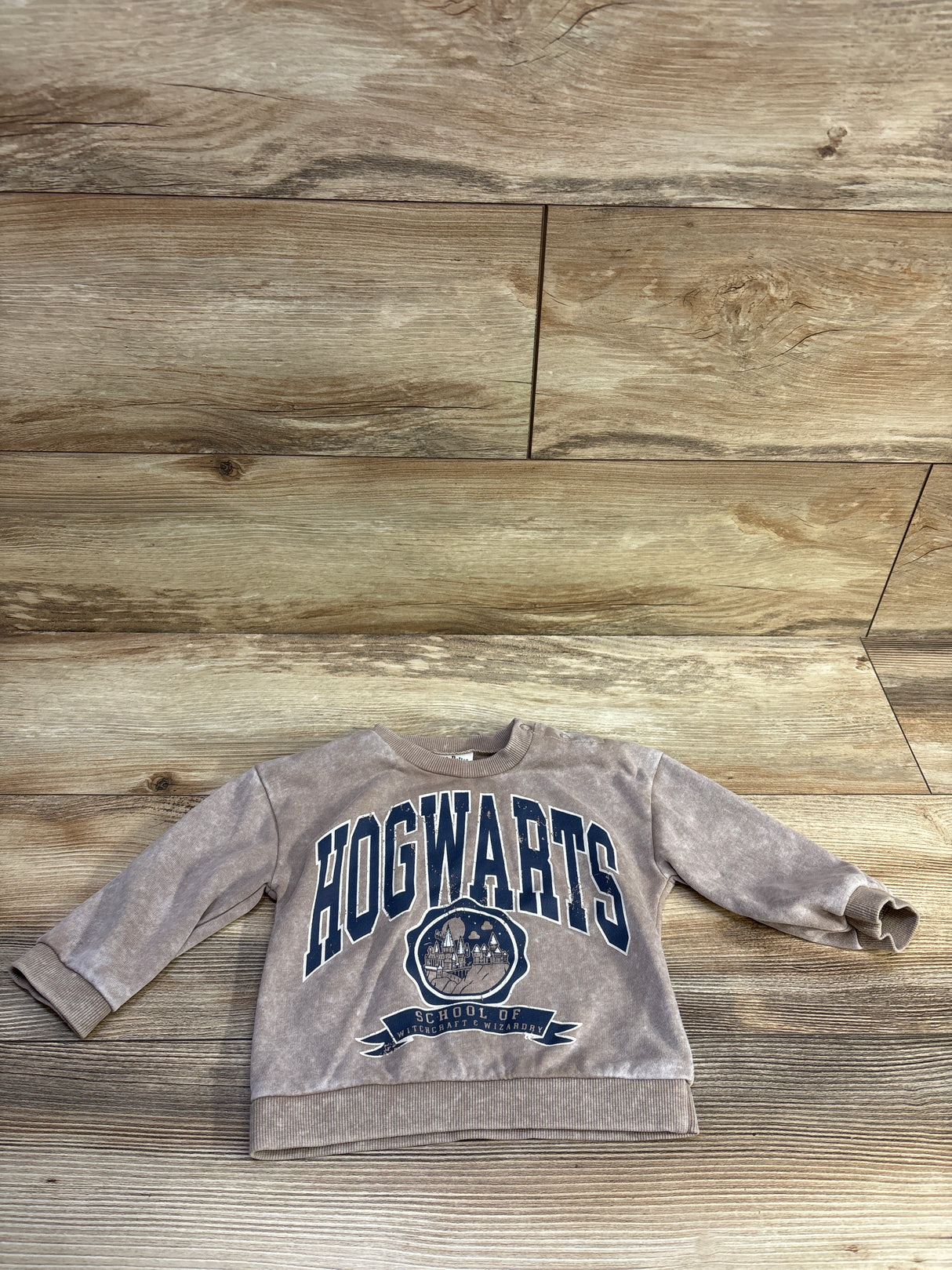 Harry Potter Hogwarts Pullover Sweatshirt Beige sz 12m
