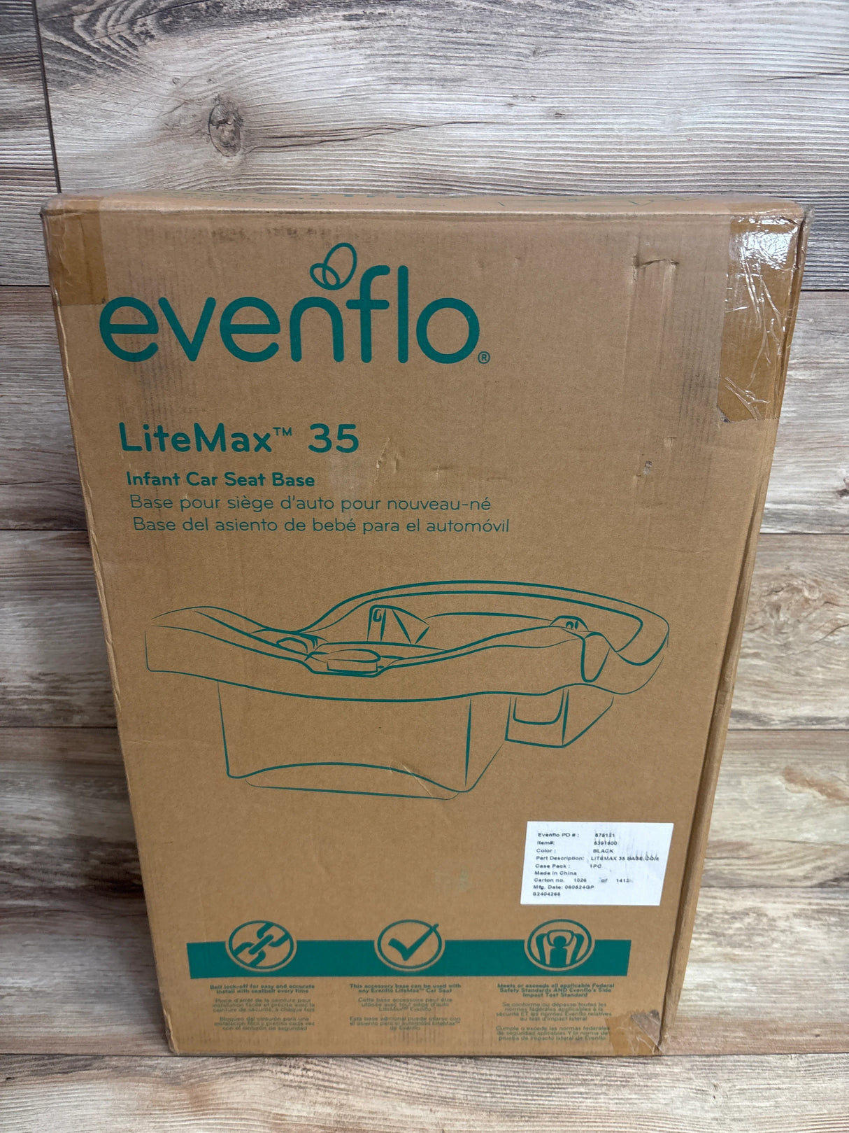 NEW Evenflo Litemax 35 Car Seat Base in Black