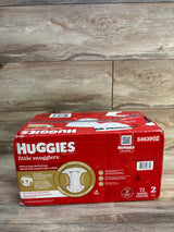 NEW Box of Huggies Little Snugglers Disposable Diapers 72ct. Size 2