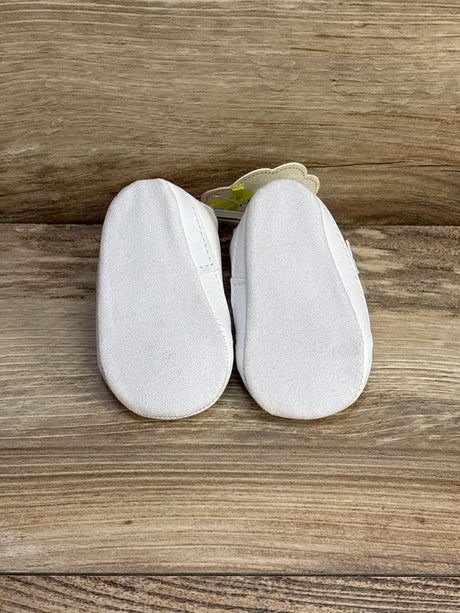 NEW First Steps by Stepping Stone Soft Sole Shoes White sz 1c - Me n Mommy To Be