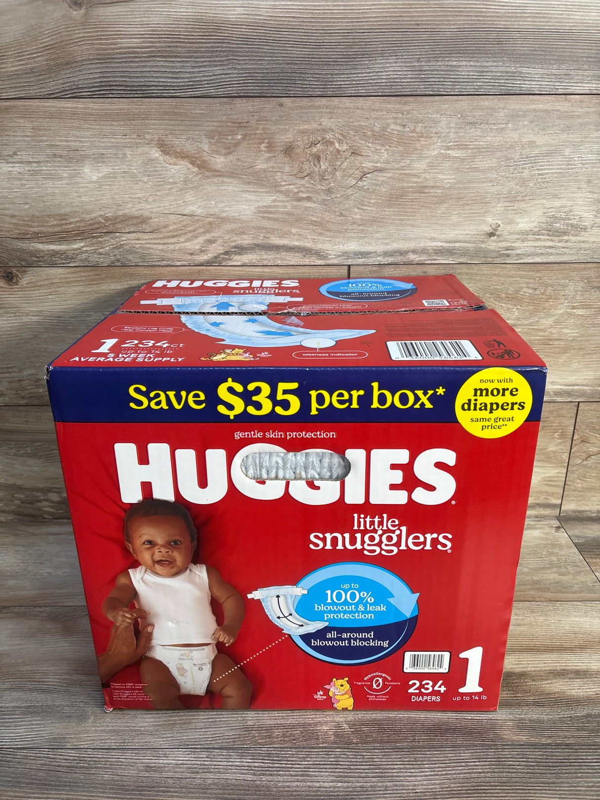 NEW Huggies Little Snugglers Diapers Size 1, 234ct.