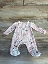 Carter's Floral Koala Sleeper Pink sz Newborn