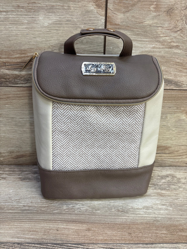 Itzy Ritzy Chill Like a Boss Stroller Bottle Bag Cooler in Vanilla Latte - Me n Mommy To Be
