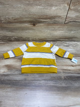 NEW Carter's Striped Sweatshirt Yellow sz 6m