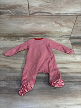 Carter's Striped Reindeer Sleeper Red/White sz Newborn