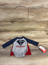 NEW Superman Bodysuit & Shirt 2pc Set Navy sz Newborn