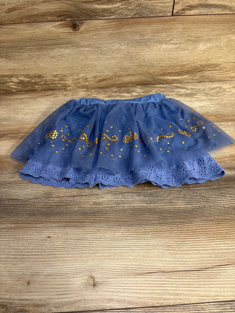 Tulle Overlay Skirt Blue sz 4T - Me n Mommy To Be