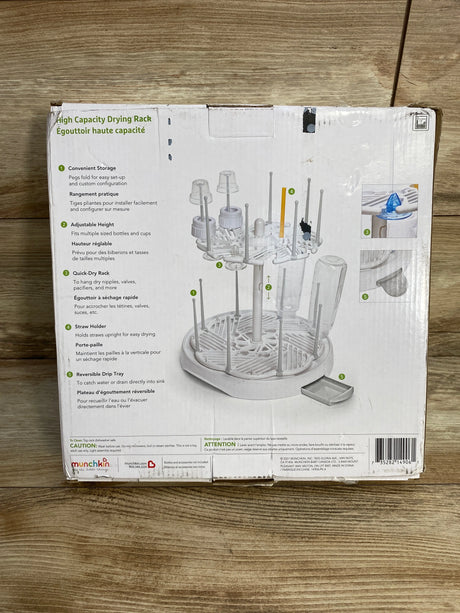 NEW Munchkin High Capacity Bottle Drying Rack - Me n Mommy To Be