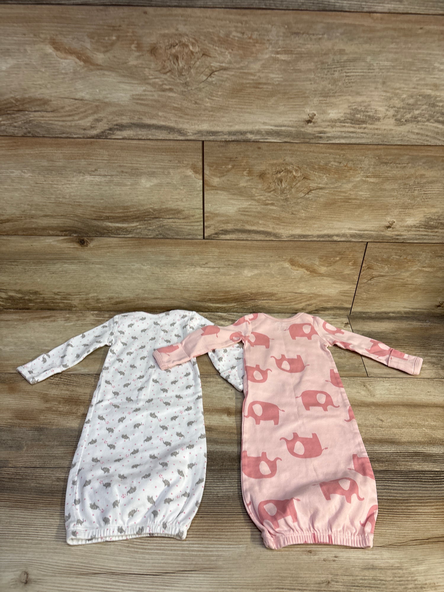 Simple Joys 2pk Sleep Gowns White sz Newborn