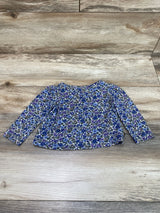 Baby Gap Floral Shirt Blue sz 12-18m