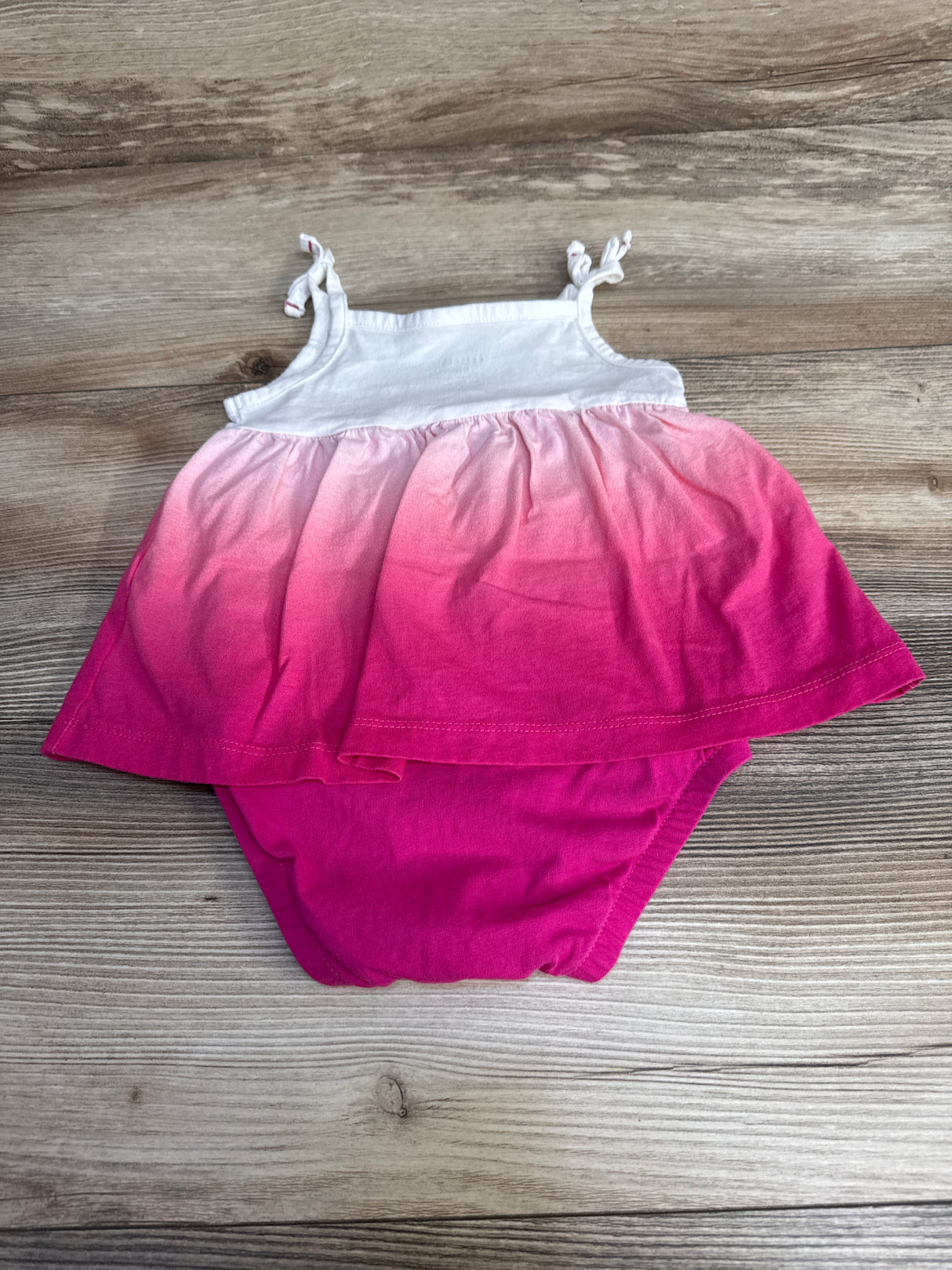 Carter's Ombre Bodysuit Dress White/Pink sz 9m