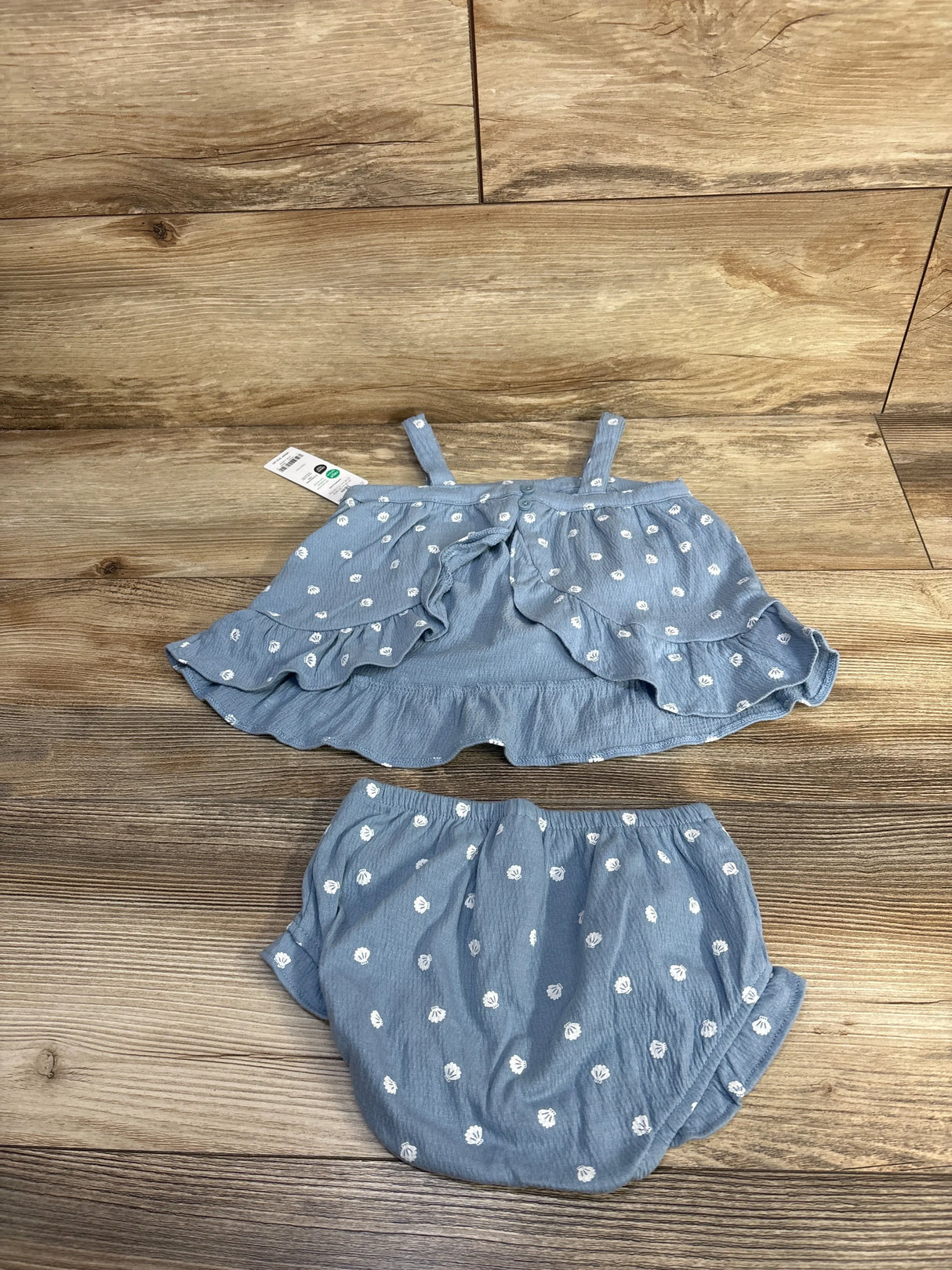 NEW Carter's 2pc Tank Top & Bloomer Set Blue sz 18m