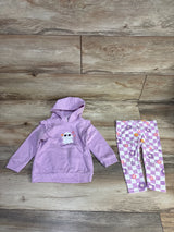 Lila & Jack 2pc Ghost Pull Over Hoodie & Pants Lilac sz 6-9m