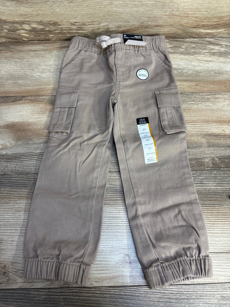 NEW Okie Dokie Cargo Jogger Pant Taupe sz 3T - Me n Mommy To Be