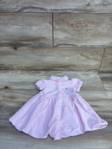 Polo Ralph Striped Cotton Oxford Dress Pink sz 6m