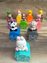 Letapapa 20pc Farm Animals in Barns Montessori Counting Toy