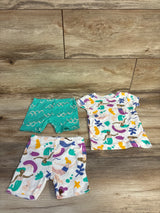 Carter's 3pc Mermaid Pajama Set White sz 12m
