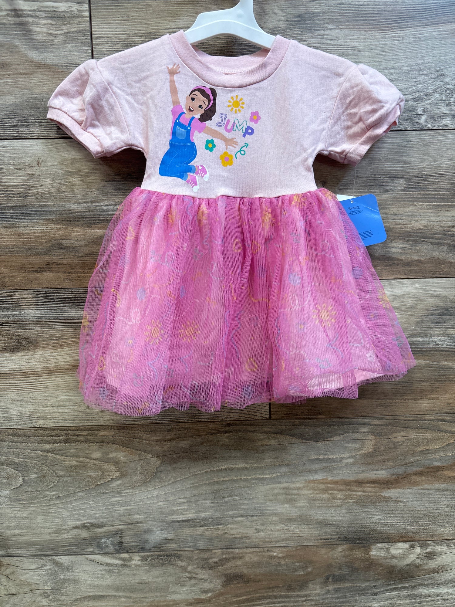 NEW Ms Rachel Jump Puff Sleeve Tulle Dress Pink sz 12m