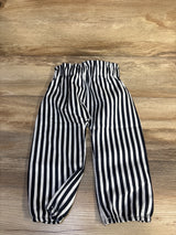 Striped Pull-On Pants White sz 18-24m