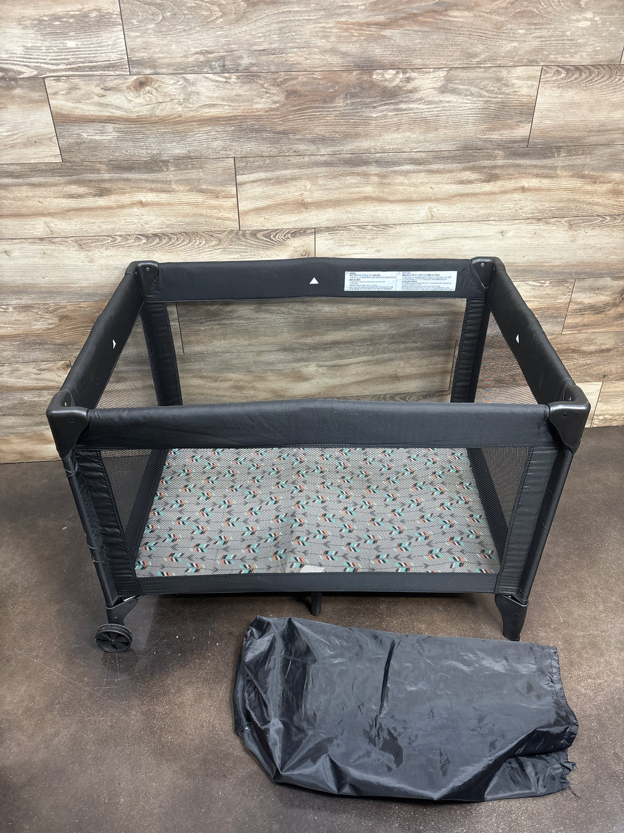 Cosco Funsport Portable Compact Baby Play Yard, Etched Arrows