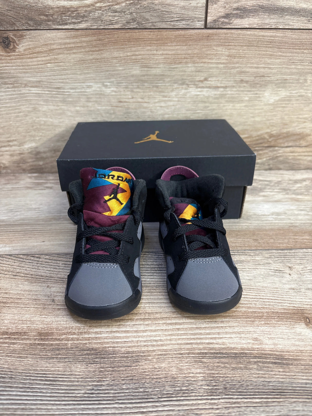 NEW Air Jordan 6 Retro TD 'Bordeaux' Sneakers sz 4c