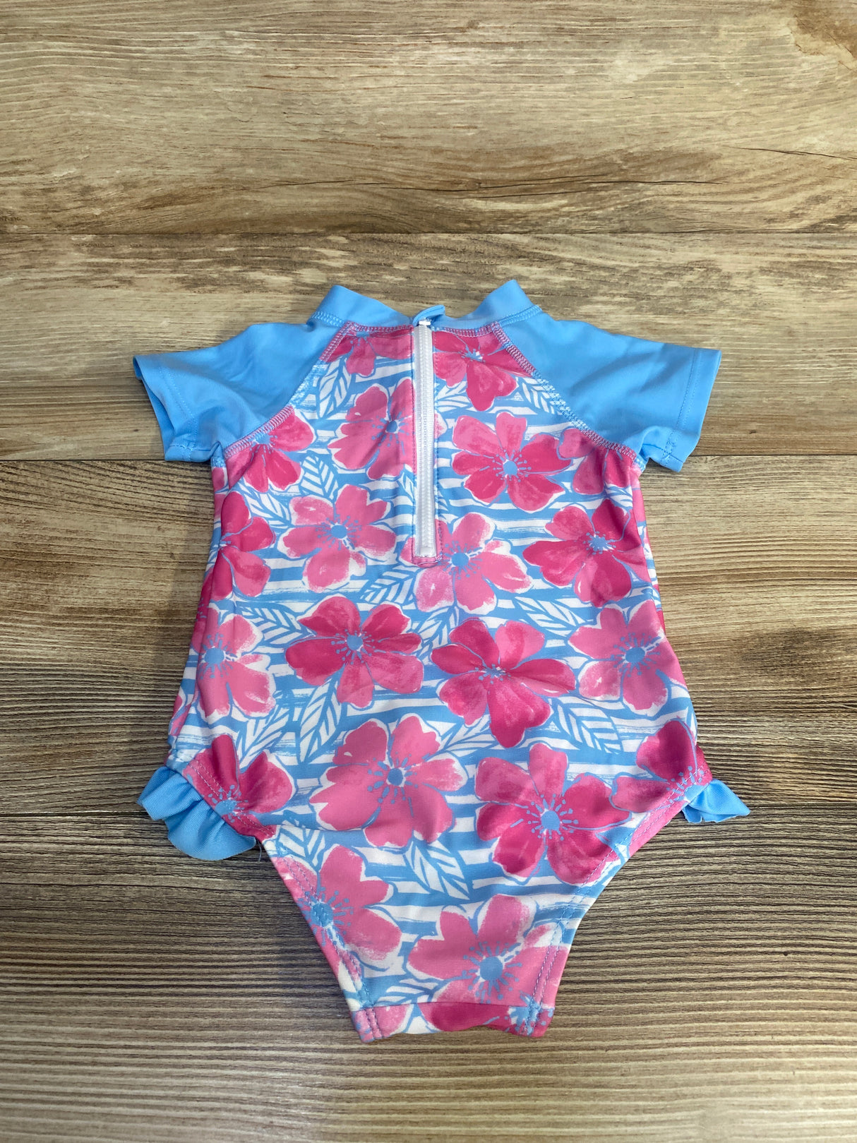 Floatimini 1pc Floral Swimsuit Blue sz 18m