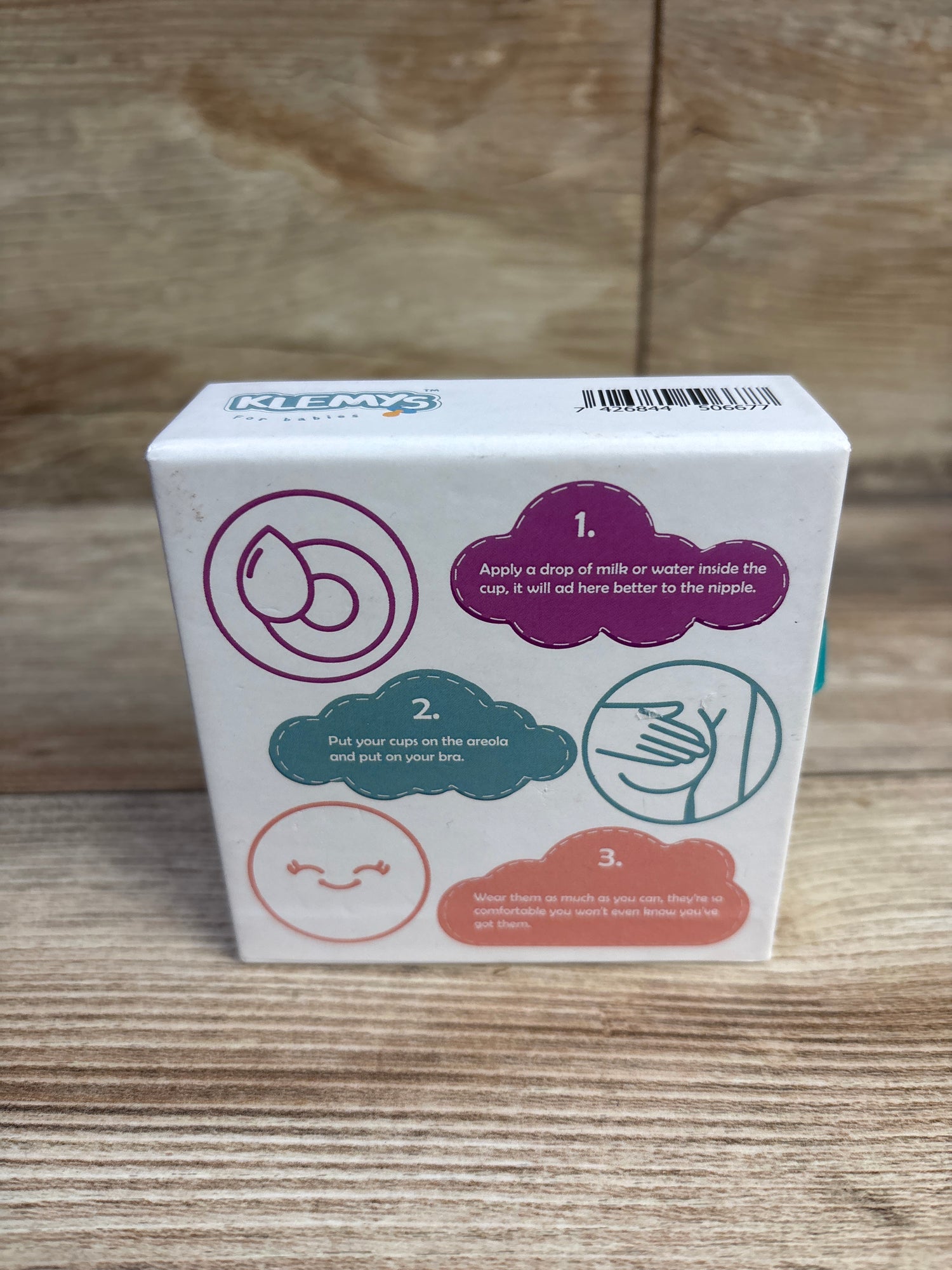 NEW Klemys Silver Nursing Cups 2pk