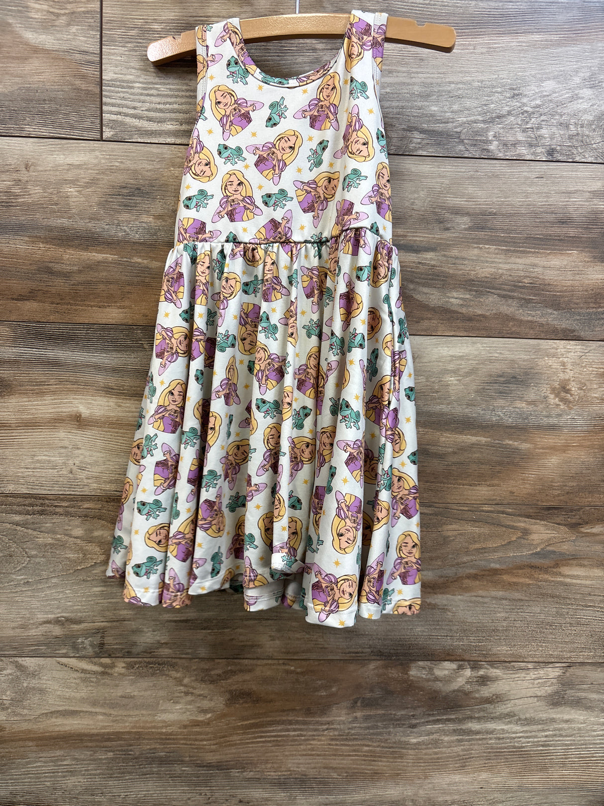 Charlie's Project Disney Tangled Twirl Dress White sz 4T