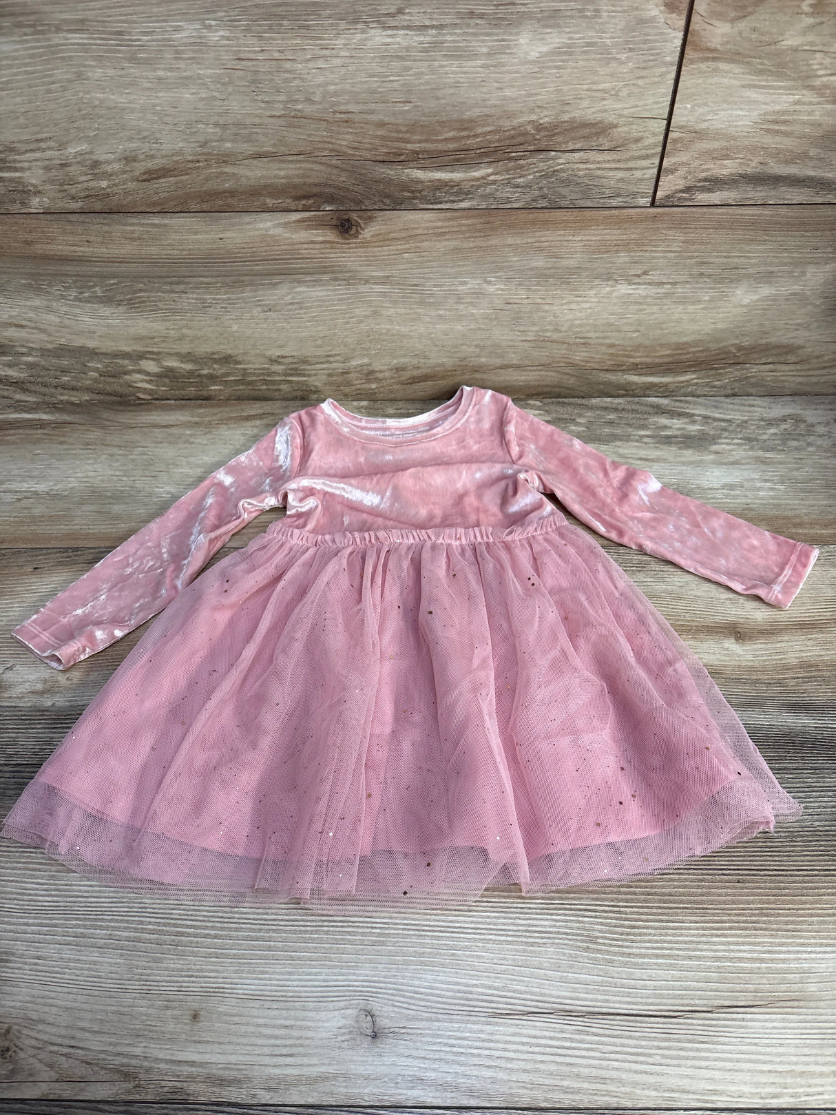 Jumping Beans Velvet Tulle Dress Pink sz 18m - Me n Mommy To Be