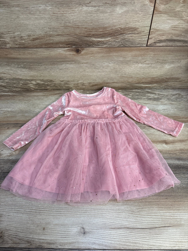 Jumping Beans Velvet Tulle Dress Pink sz 18m - Me n Mommy To Be