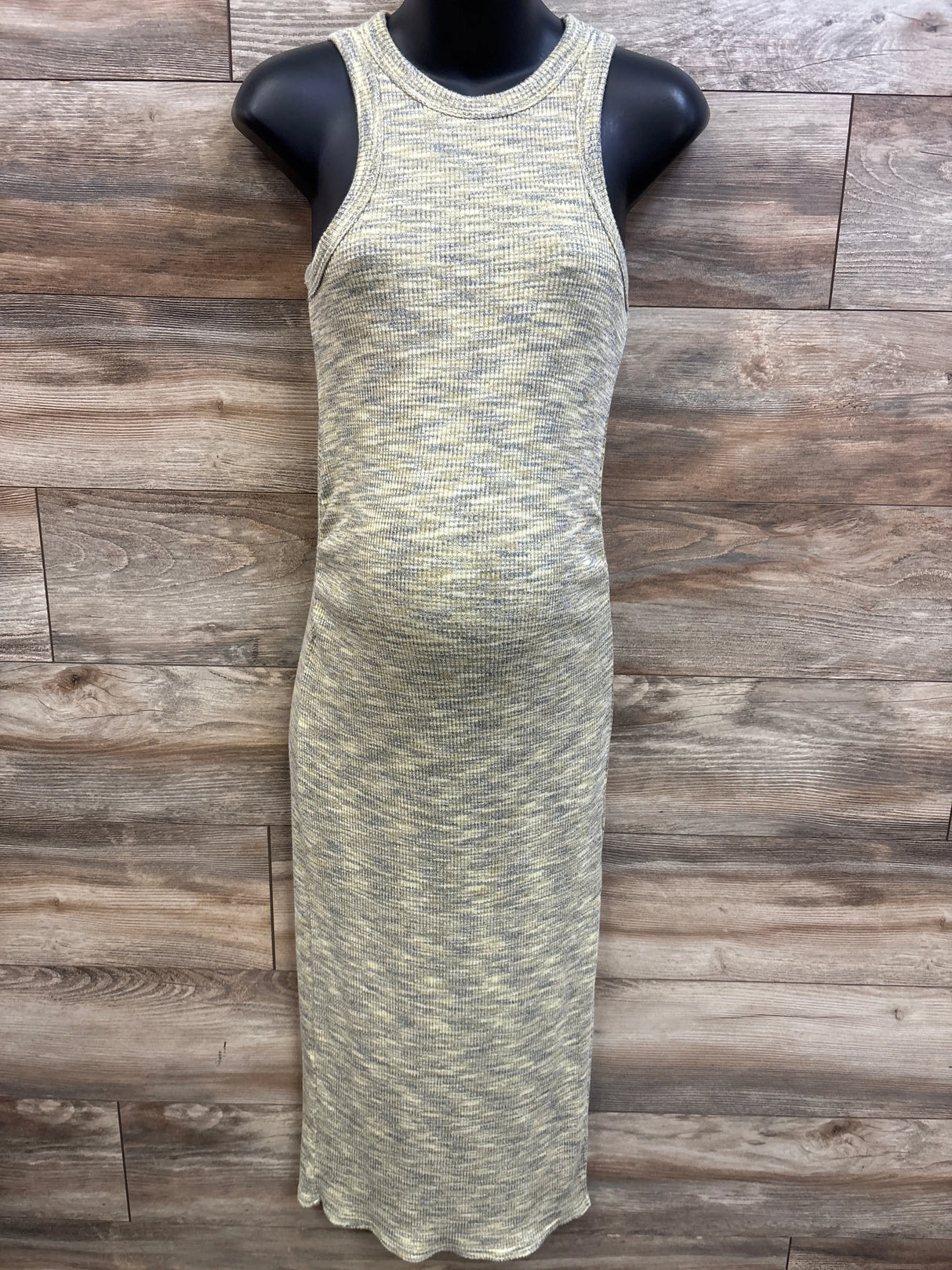 Old Navy Maternity Sleeveless Rib-Knit Dress Yellow sz XS