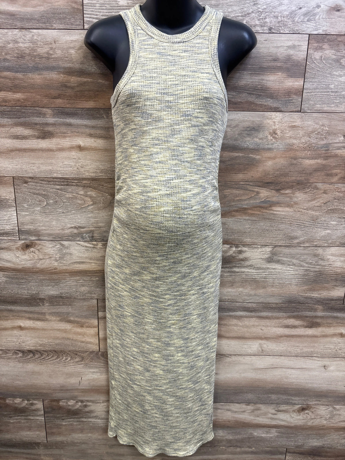 Old Navy Maternity Sleeveless Rib-Knit Dress Yellow sz XS