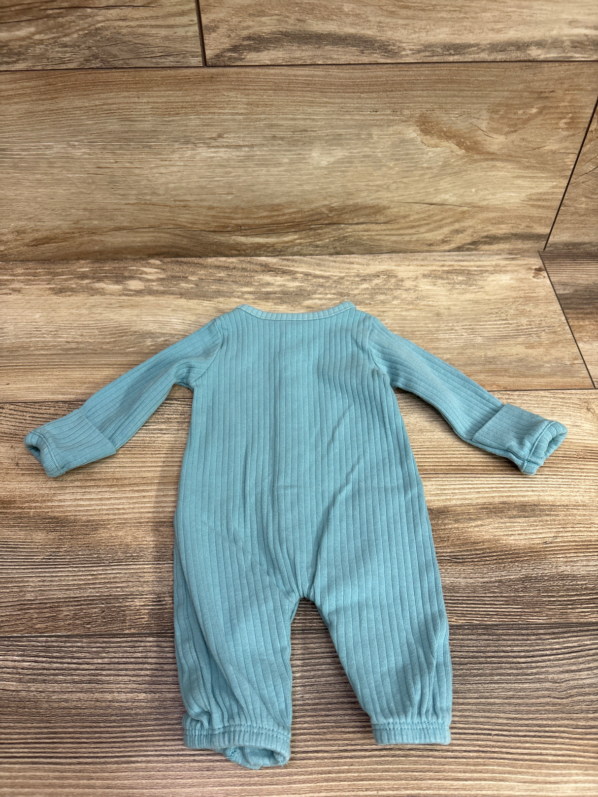 Just One You Ribbed Footless Snap Sleeper Blue sz Preemie