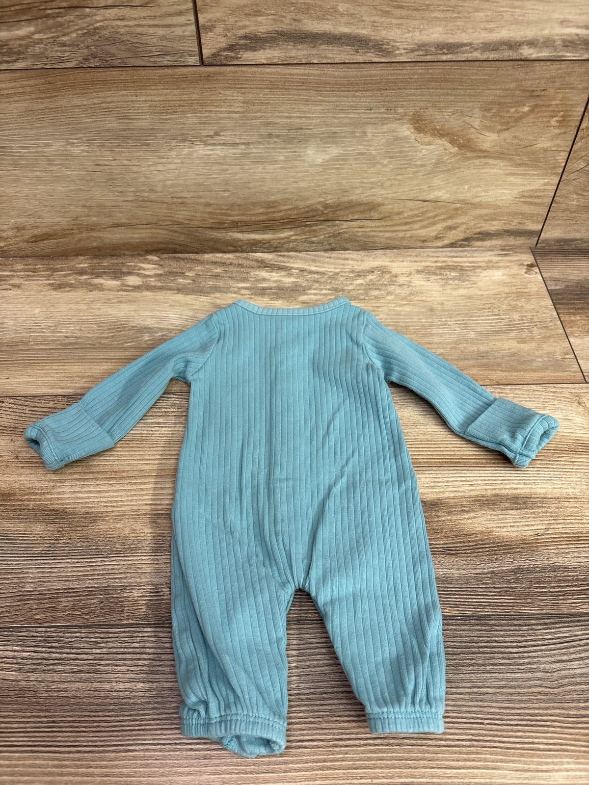 Just One You Ribbed Footless Snap Sleeper Blue sz Preemie
