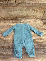 Just One You Ribbed Footless Snap Sleeper Blue sz Preemie