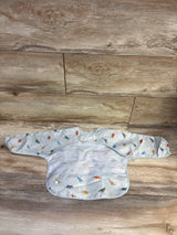 Tiny Twinkle Mess Proof/Waterproof Long Sleeve Bib Dinosaur Print sz 6-24m