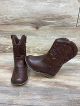 Cat & Jack Memphis Zipper Western Boots Brown sz 5c