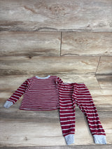 Carter's 2pc Striped Long Sleeve Shirt & Pants Set Burgundy sz 24m
