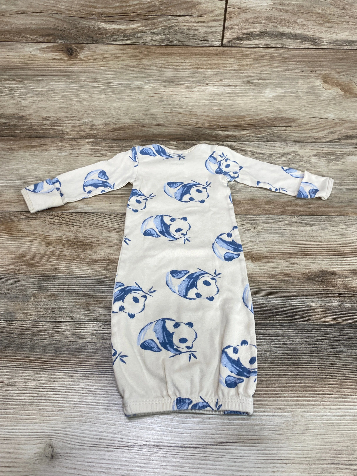 Carter's Panda Print Gown Beige sz Newborn