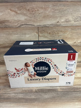 NEW Millie Moon Luxury Diapers Size 1 176ct