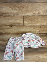 Just One You 2pc Button-Up Shirt & Pants Set White sz 18m