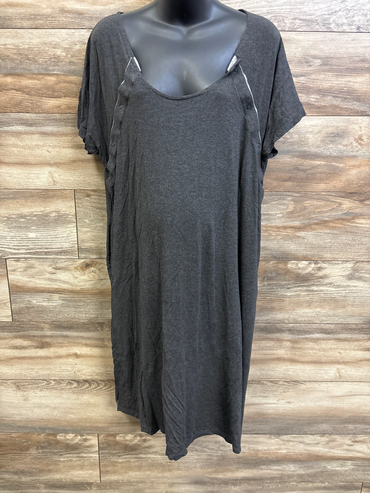 Frida Delivery & Nursing Gown Grey One Size