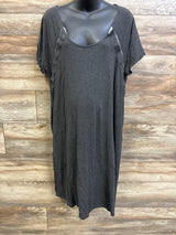 Frida Delivery & Nursing Gown Grey One Size