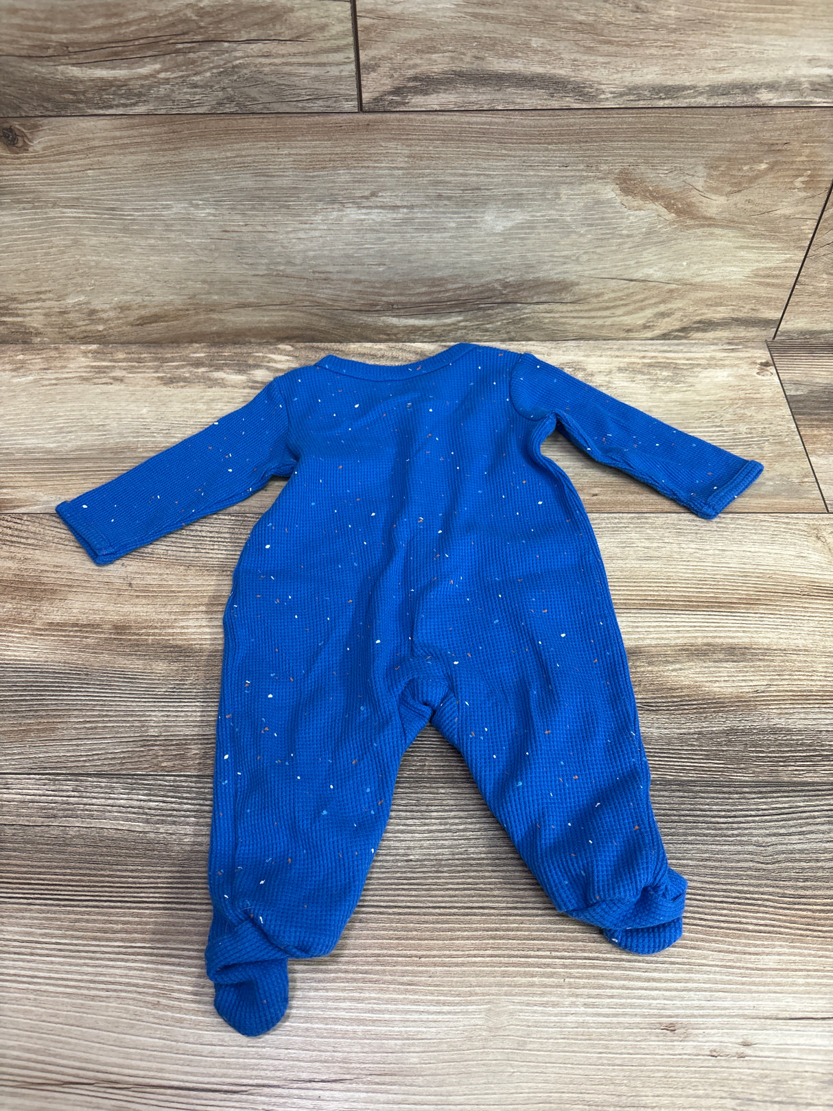 Carter's Waffle Knit Snap Sleeper Blue sz 3m