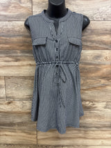 Siren Lily Striped Sleeveless Tunic Black sz Medium
