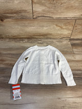 NEW Cat & Jack Pointelle Knit Button-Up Cardigan White sz 12m